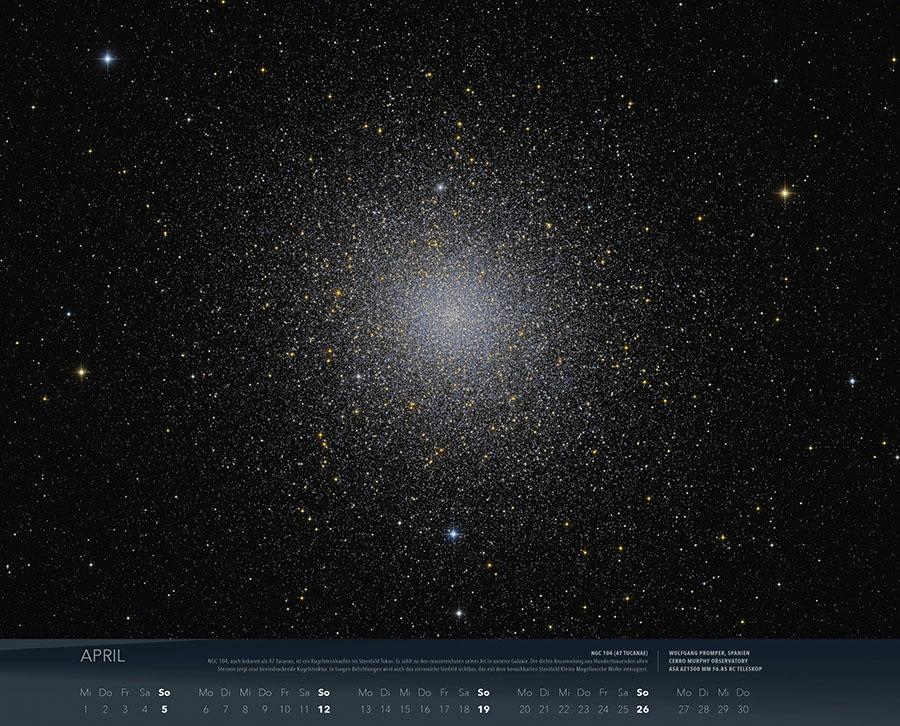 Beispielinhalt (Bild) Wunder des Weltalls Kalender 2026