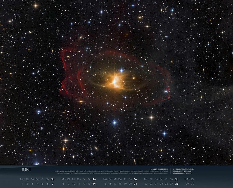 Beispielinhalt (Bild) Wunder des Weltalls Kalender 2026