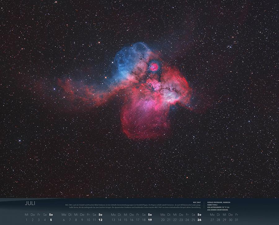 Beispielinhalt (Bild) Wunder des Weltalls Kalender 2026