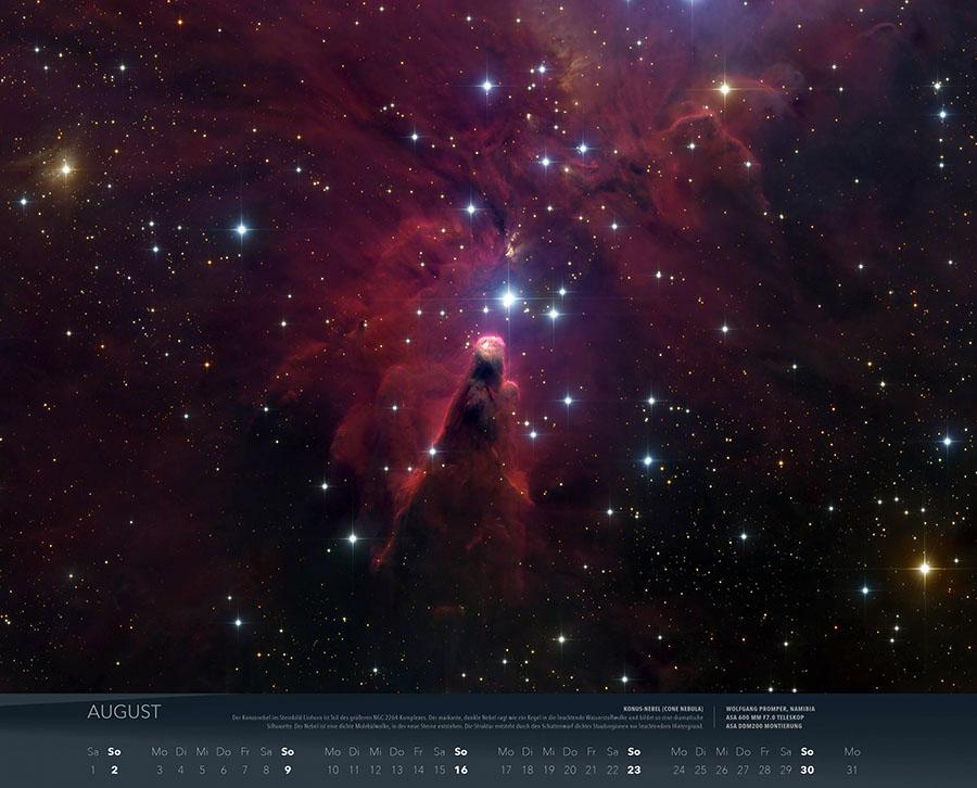 Beispielinhalt (Bild) Wunder des Weltalls Kalender 2026