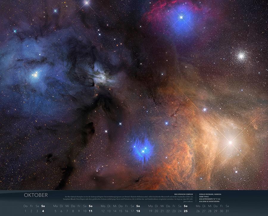 Beispielinhalt (Bild) Wunder des Weltalls Kalender 2026
