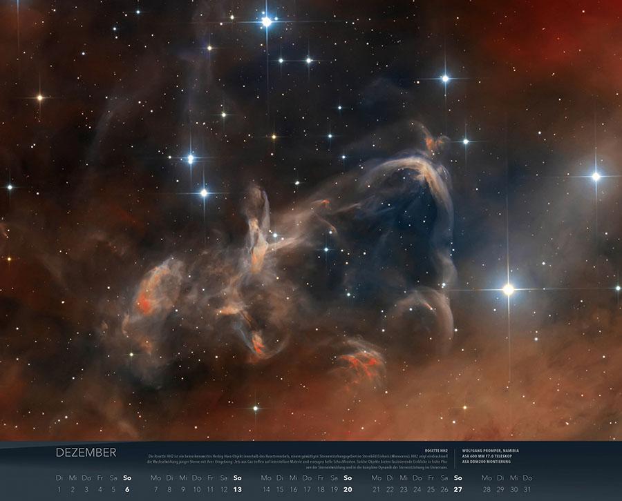 Beispielinhalt (Bild) Wunder des Weltalls Kalender 2026