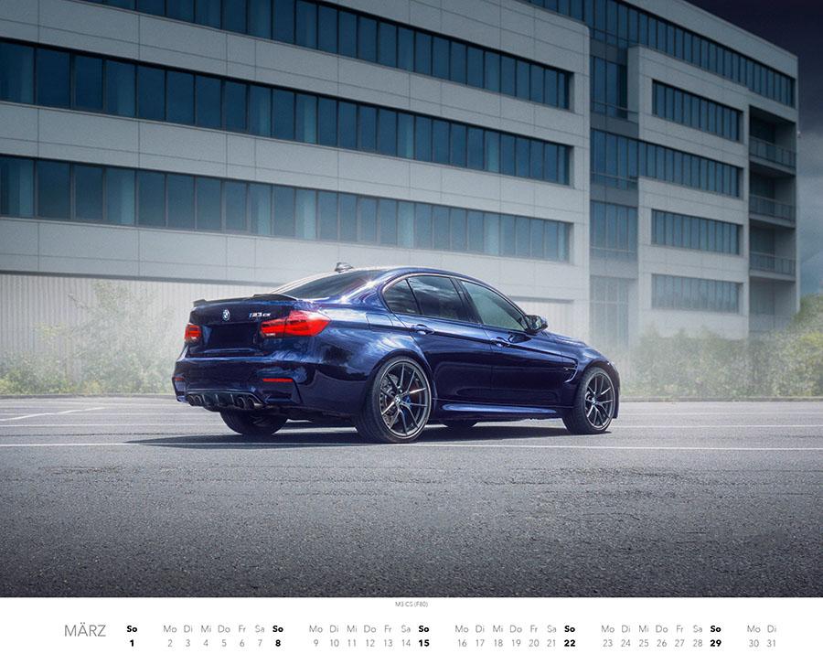 Beispielinhalt (Bild) Faszination BMW M Kalender 2026