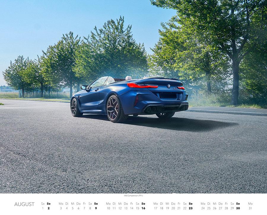 Beispielinhalt (Bild) Faszination BMW M Kalender 2026