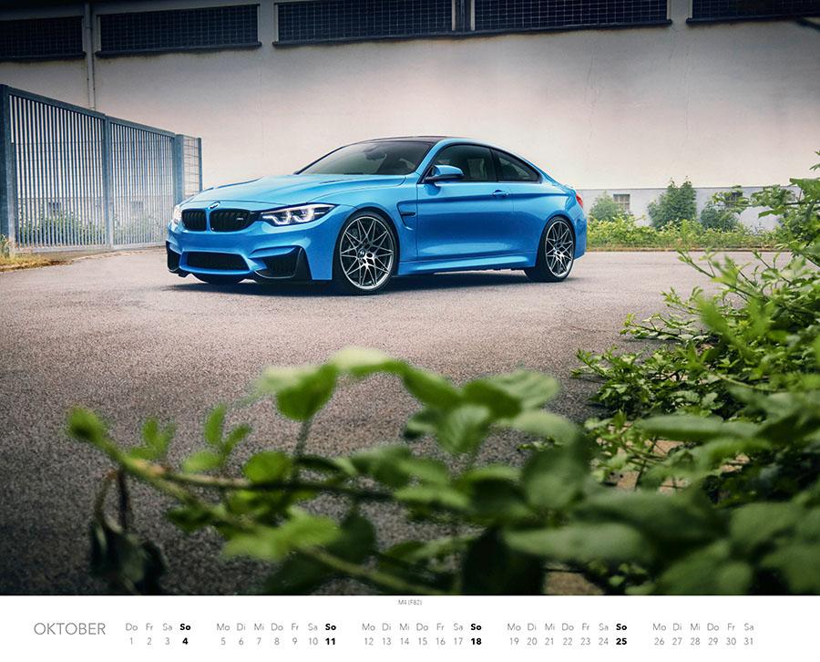 Beispielinhalt (Bild) Faszination BMW M Kalender 2026