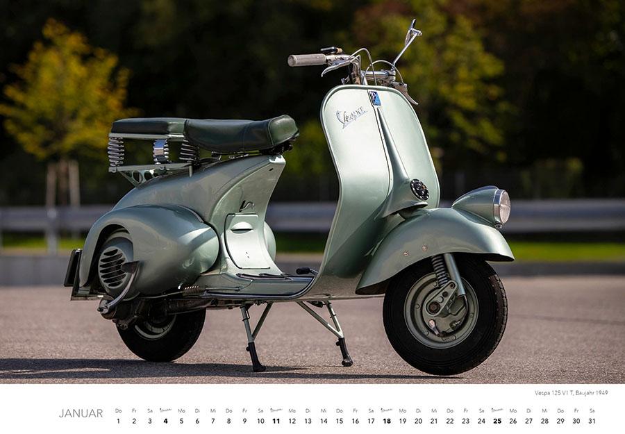 Beispielinhalt (Bild) Vespa Kalender 2026