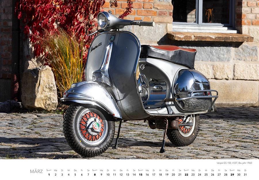 Beispielinhalt (Bild) Vespa Kalender 2026