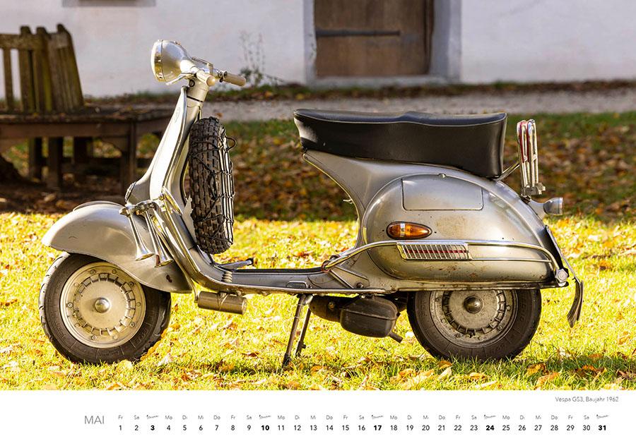Beispielinhalt (Bild) Vespa Kalender 2026