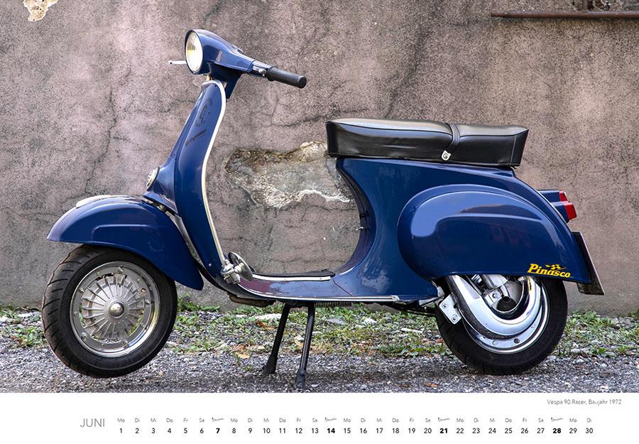 Beispielinhalt (Bild) Vespa Kalender 2026
