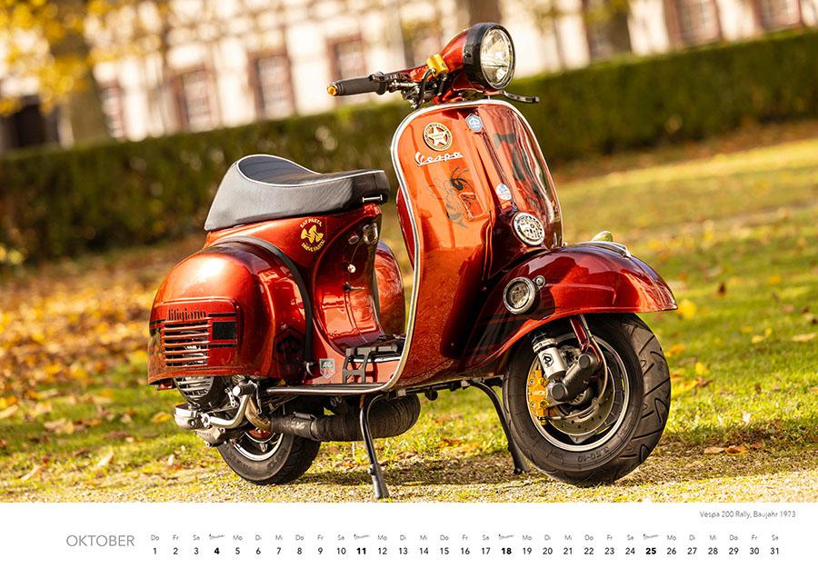 Beispielinhalt (Bild) Vespa Kalender 2026