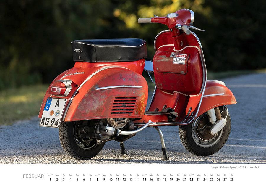 Beispielinhalt (Bild) Vespa Kalender 2026
