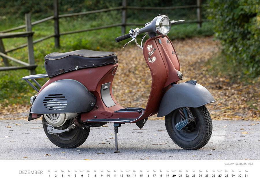 Beispielinhalt (Bild) Vespa Kalender 2026