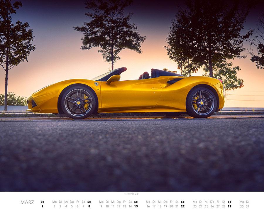 Beispielinhalt (Bild) Supercars Kalender 2026