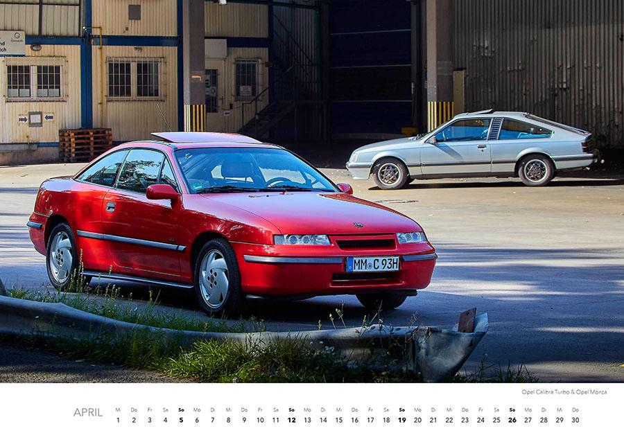 Beispielinhalt (Bild) Opel Kalender 2026