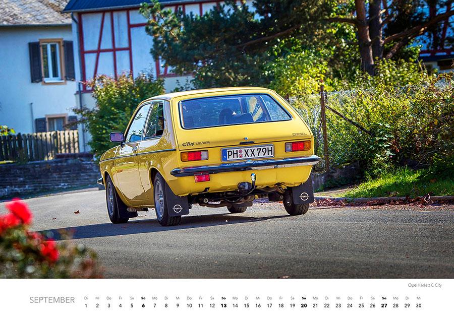 Beispielinhalt (Bild) Opel Kalender 2026