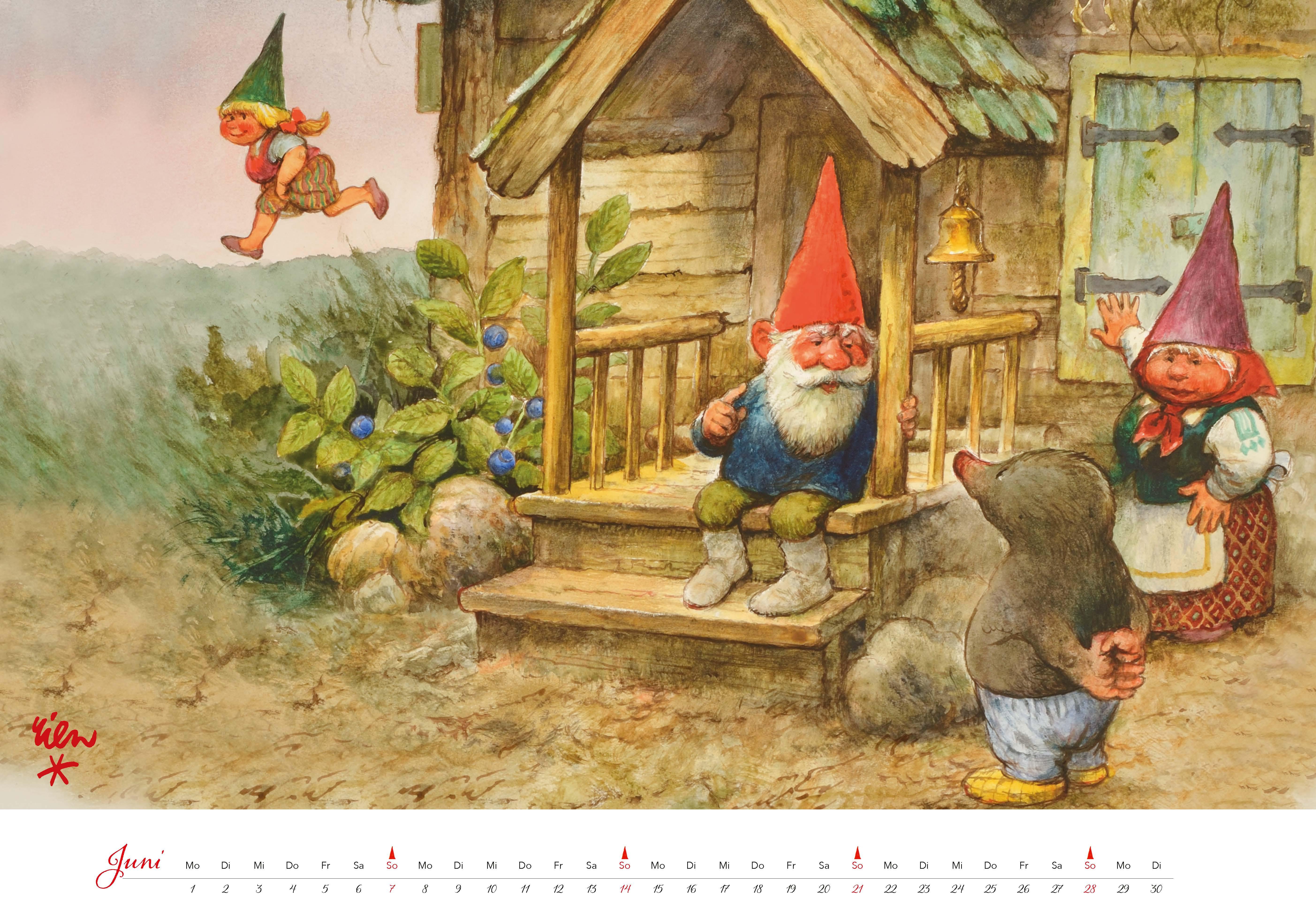 Beispielinhalt (Bild) Heinzelmännchen Kalender 2026