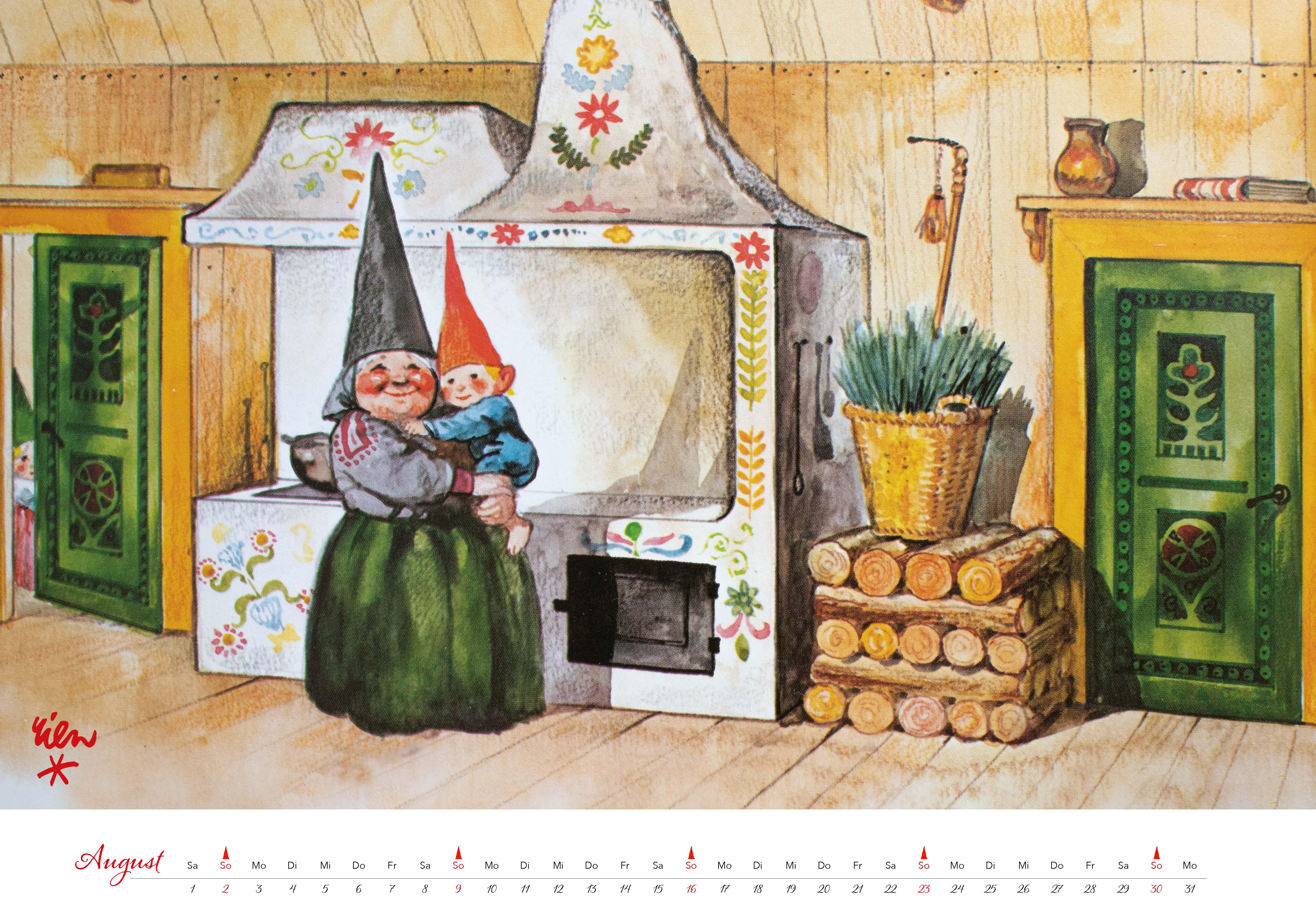 Beispielinhalt (Bild) Heinzelmännchen Kalender 2026