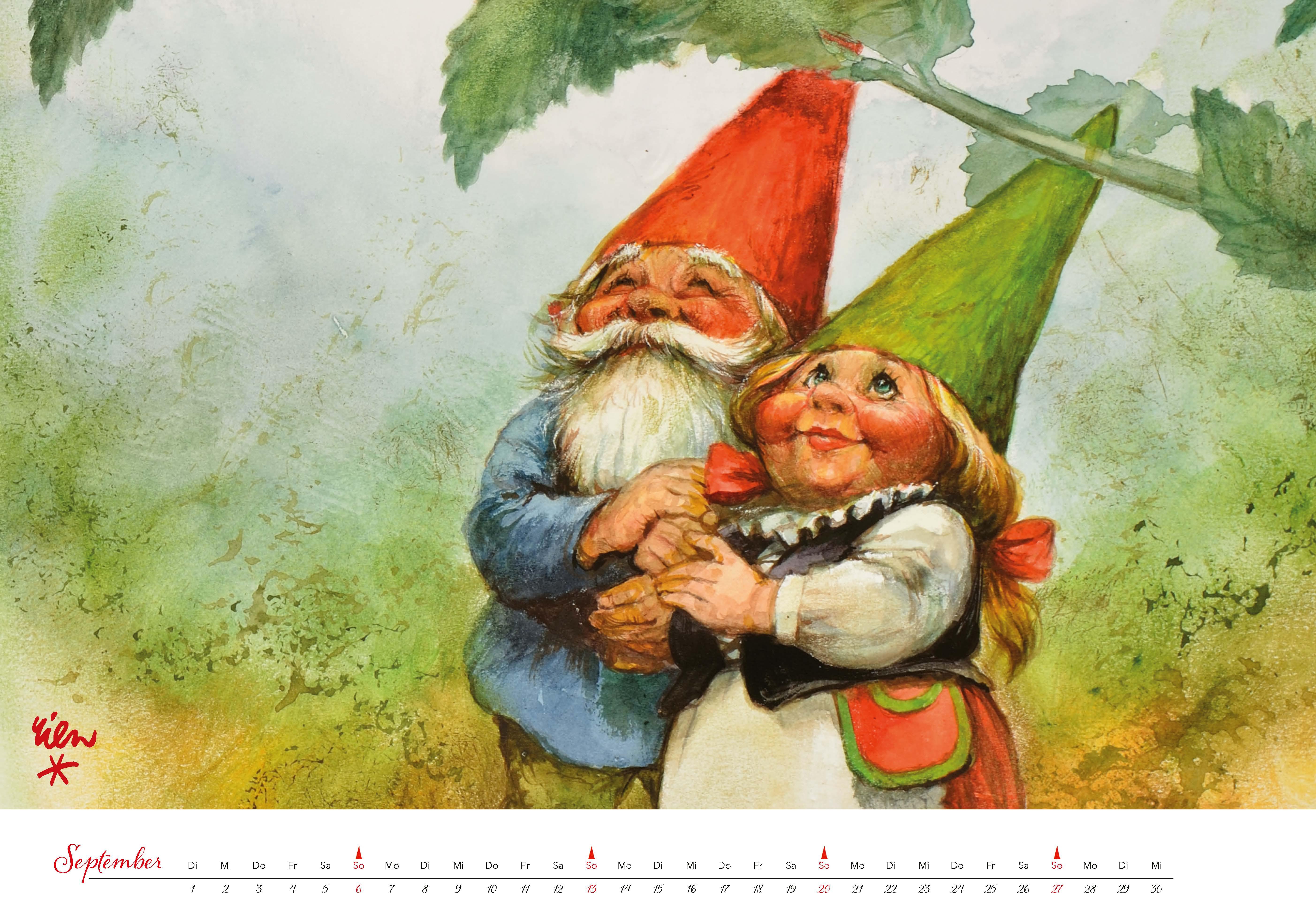 Beispielinhalt (Bild) Heinzelmännchen Kalender 2026