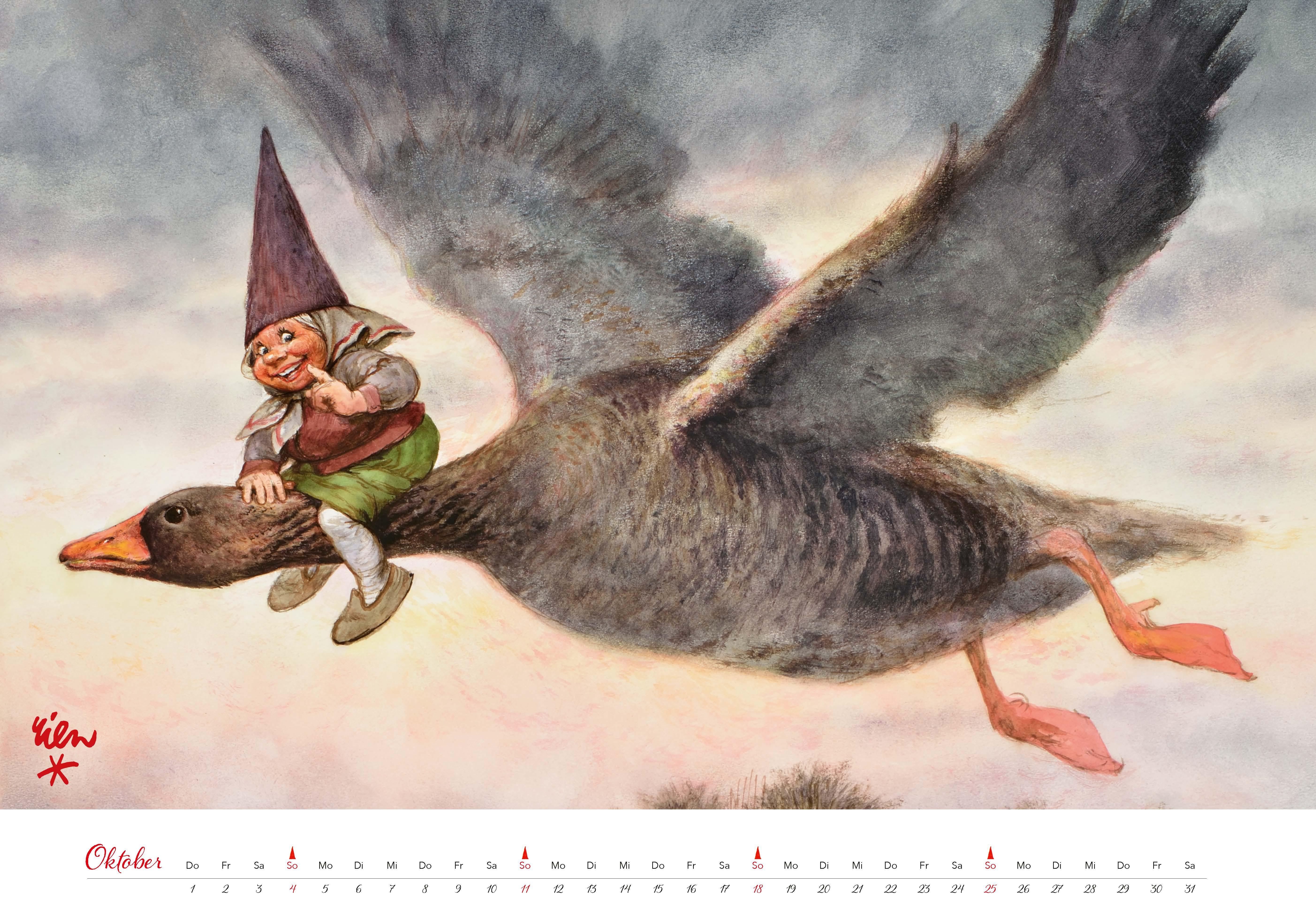 Beispielinhalt (Bild) Heinzelmännchen Kalender 2026