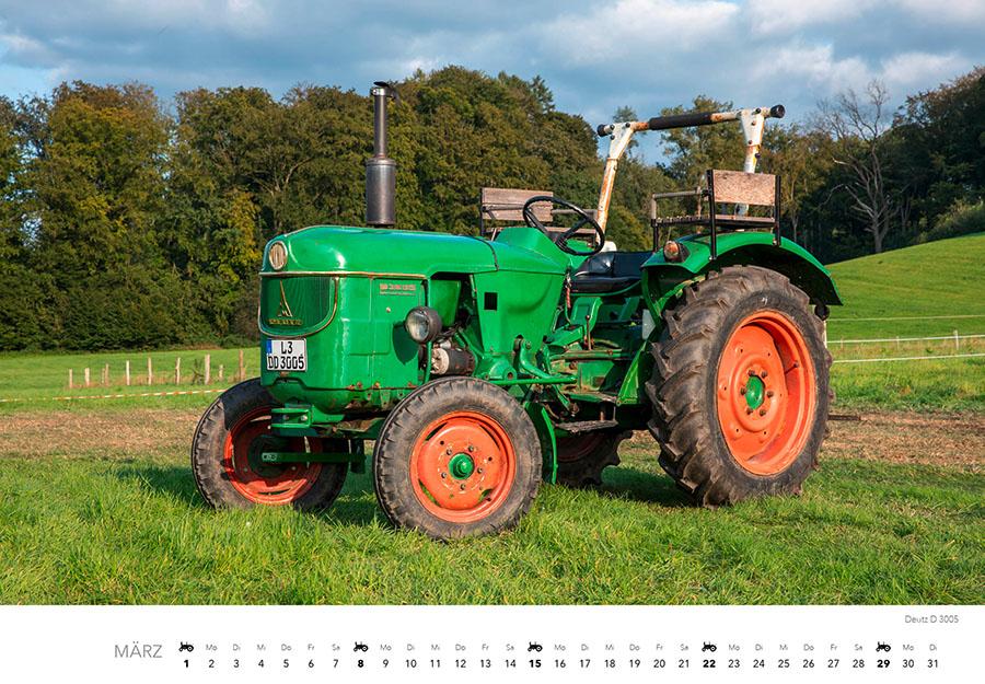 Beispielinhalt (Bild) Klassische Traktoren Kalender 2026