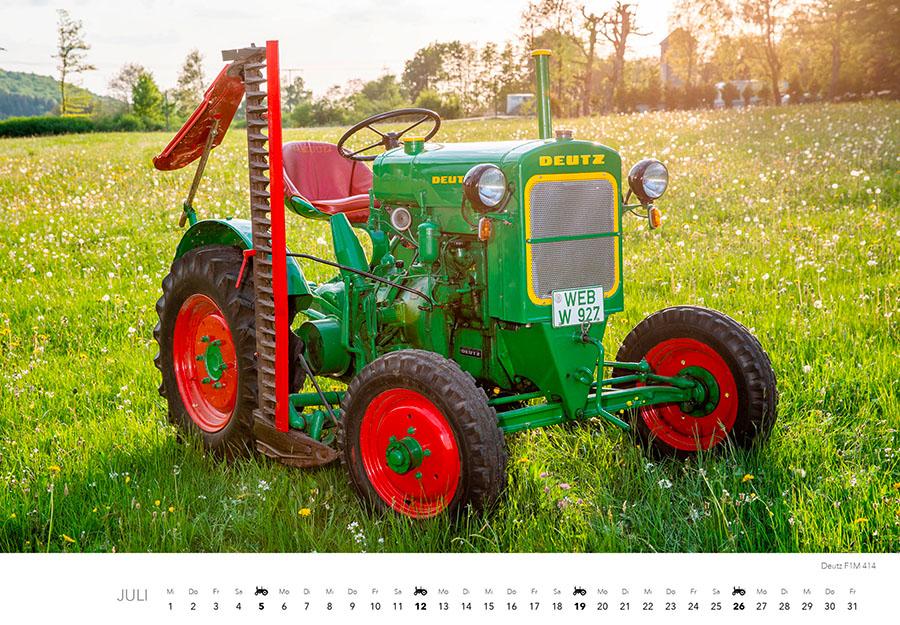 Beispielinhalt (Bild) Klassische Traktoren Kalender 2026