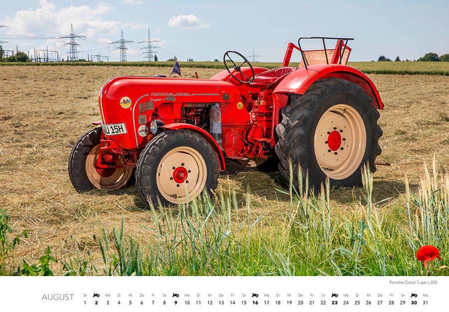 Beispielinhalt (Bild) Klassische Traktoren Kalender 2026