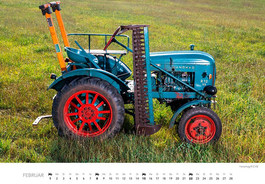 Beispielinhalt (Bild) Klassische Traktoren Kalender 2026