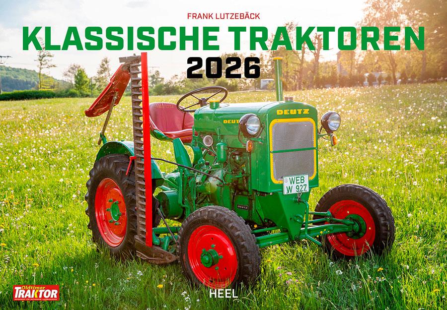 Vorderes Coverbild Klassische Traktoren Kalender 2026