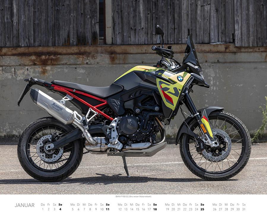 Beispielinhalt (Bild) BMW Motorräder Kalender 2026