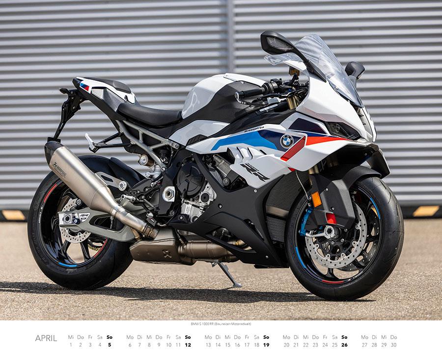 Beispielinhalt (Bild) BMW Motorräder Kalender 2026