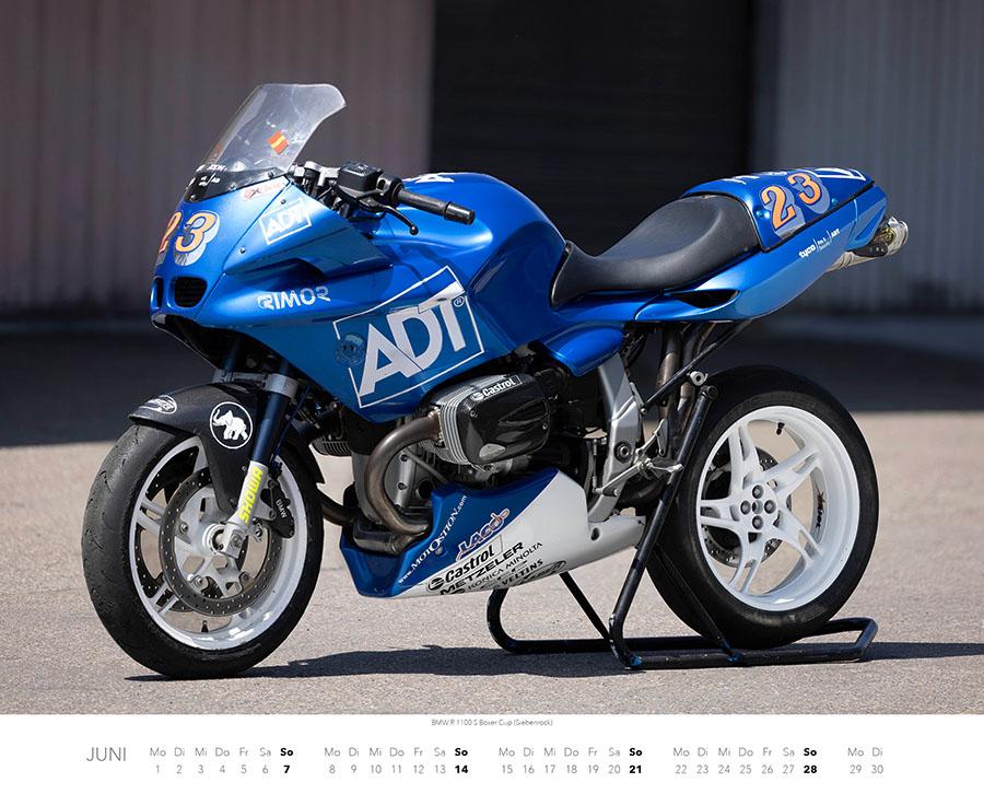 Beispielinhalt (Bild) BMW Motorräder Kalender 2026