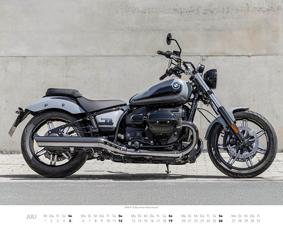 Beispielinhalt (Bild) BMW Motorräder Kalender 2026