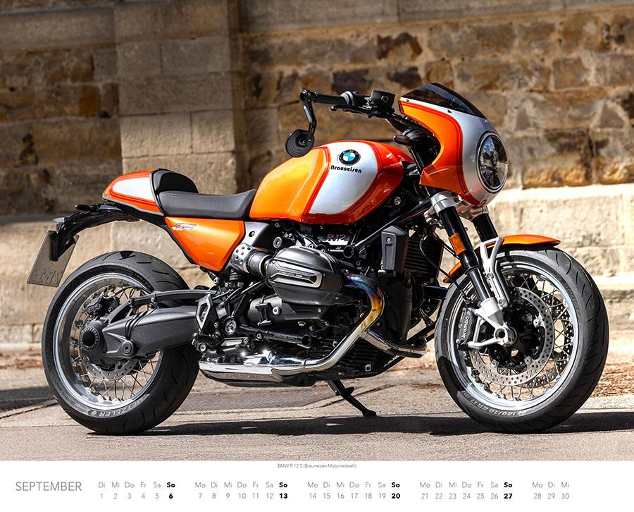 Beispielinhalt (Bild) BMW Motorräder Kalender 2026