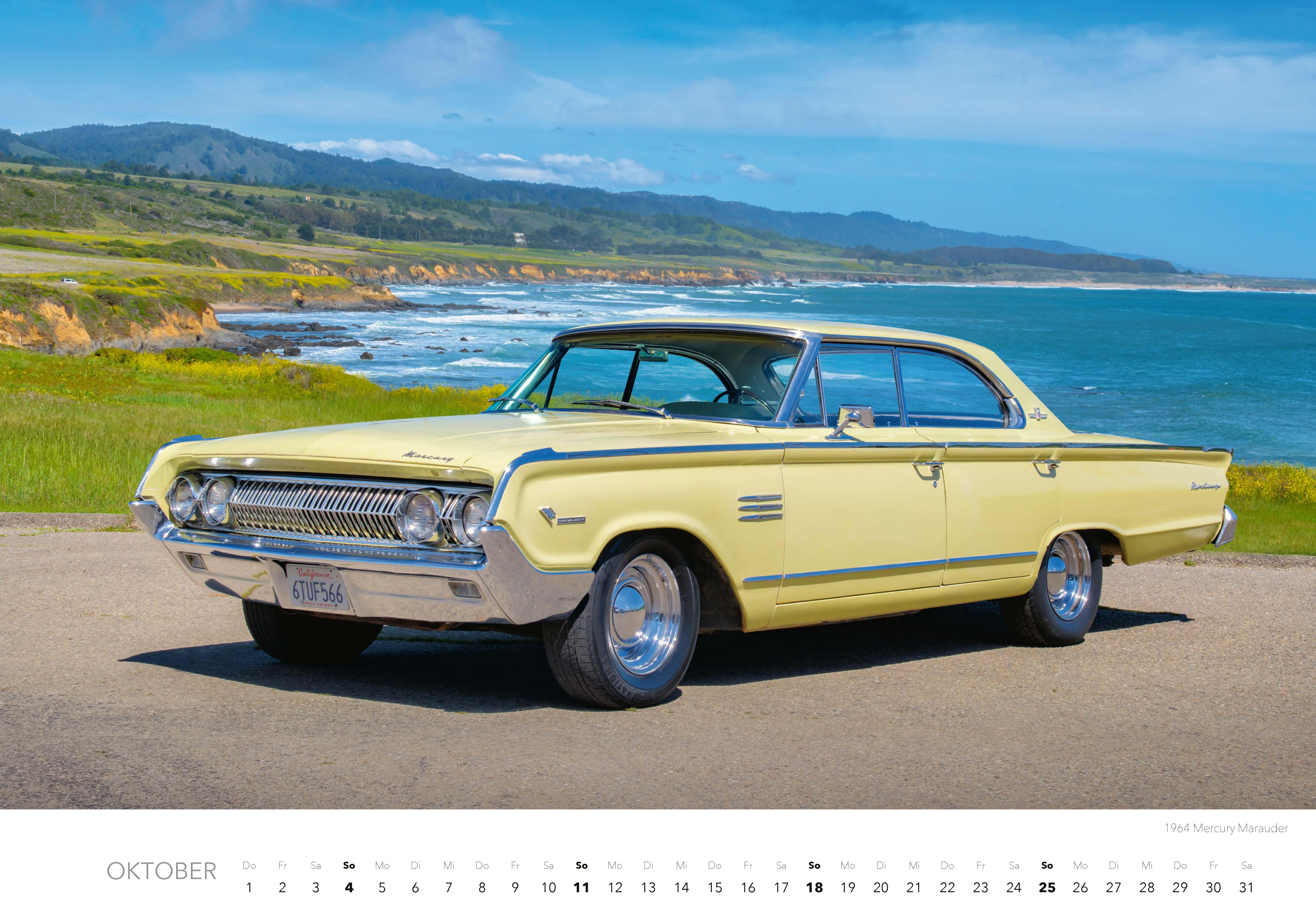 Beispielinhalt (Bild) Amerikanische Straßenkreuzer Kalender 2026