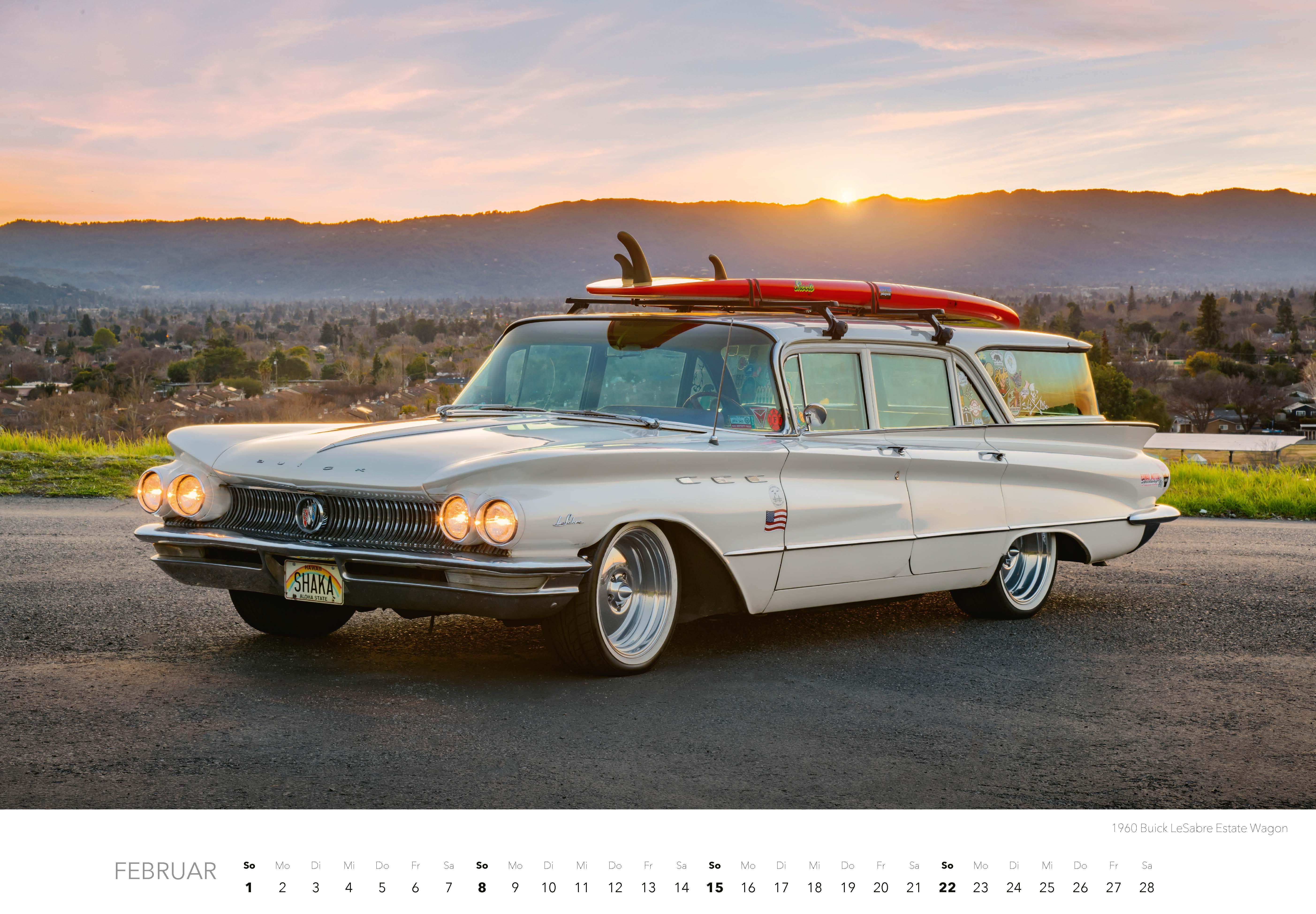 Beispielinhalt (Bild) Amerikanische Straßenkreuzer Kalender 2026