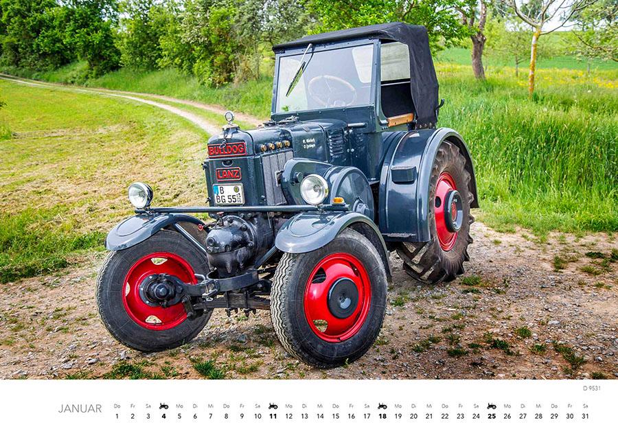 Beispielinhalt (Bild) Lanz Traktoren Kalender 2026