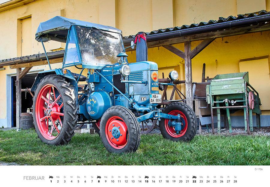 Beispielinhalt (Bild) Lanz Traktoren Kalender 2026