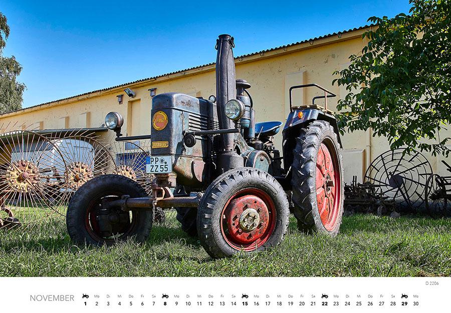Beispielinhalt (Bild) Lanz Traktoren Kalender 2026