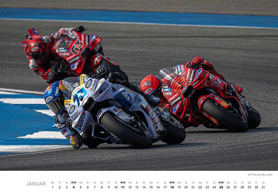 Beispielinhalt (Bild) Motorrad Grand Prix Kalender 2026