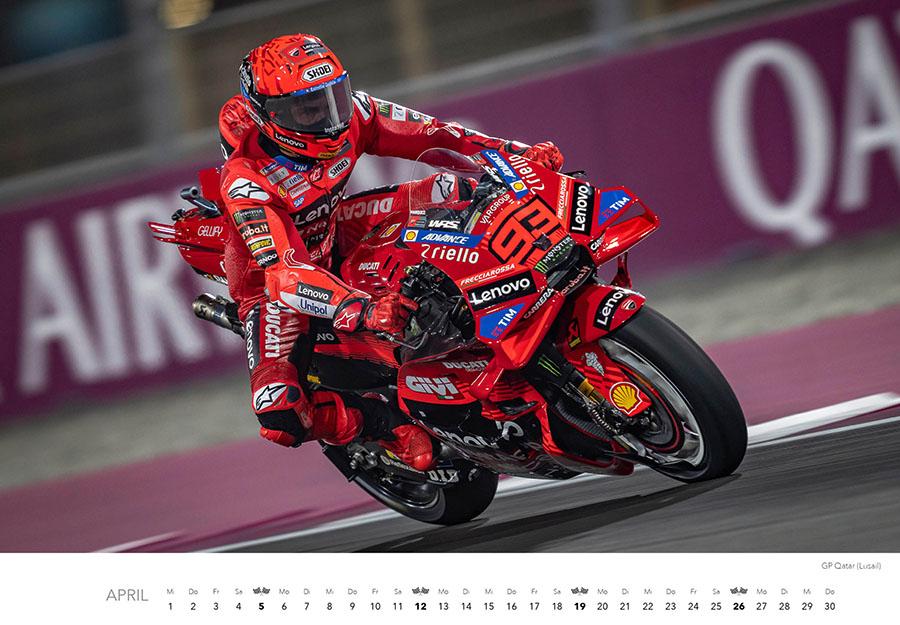 Beispielinhalt (Bild) Motorrad Grand Prix Kalender 2026