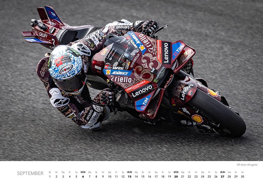 Beispielinhalt (Bild) Motorrad Grand Prix Kalender 2026