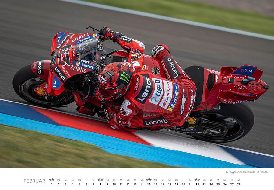 Beispielinhalt (Bild) Motorrad Grand Prix Kalender 2026