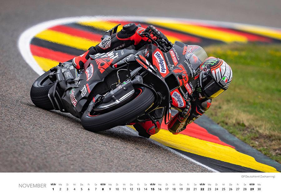 Beispielinhalt (Bild) Motorrad Grand Prix Kalender 2026