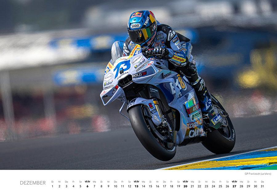 Beispielinhalt (Bild) Motorrad Grand Prix Kalender 2026