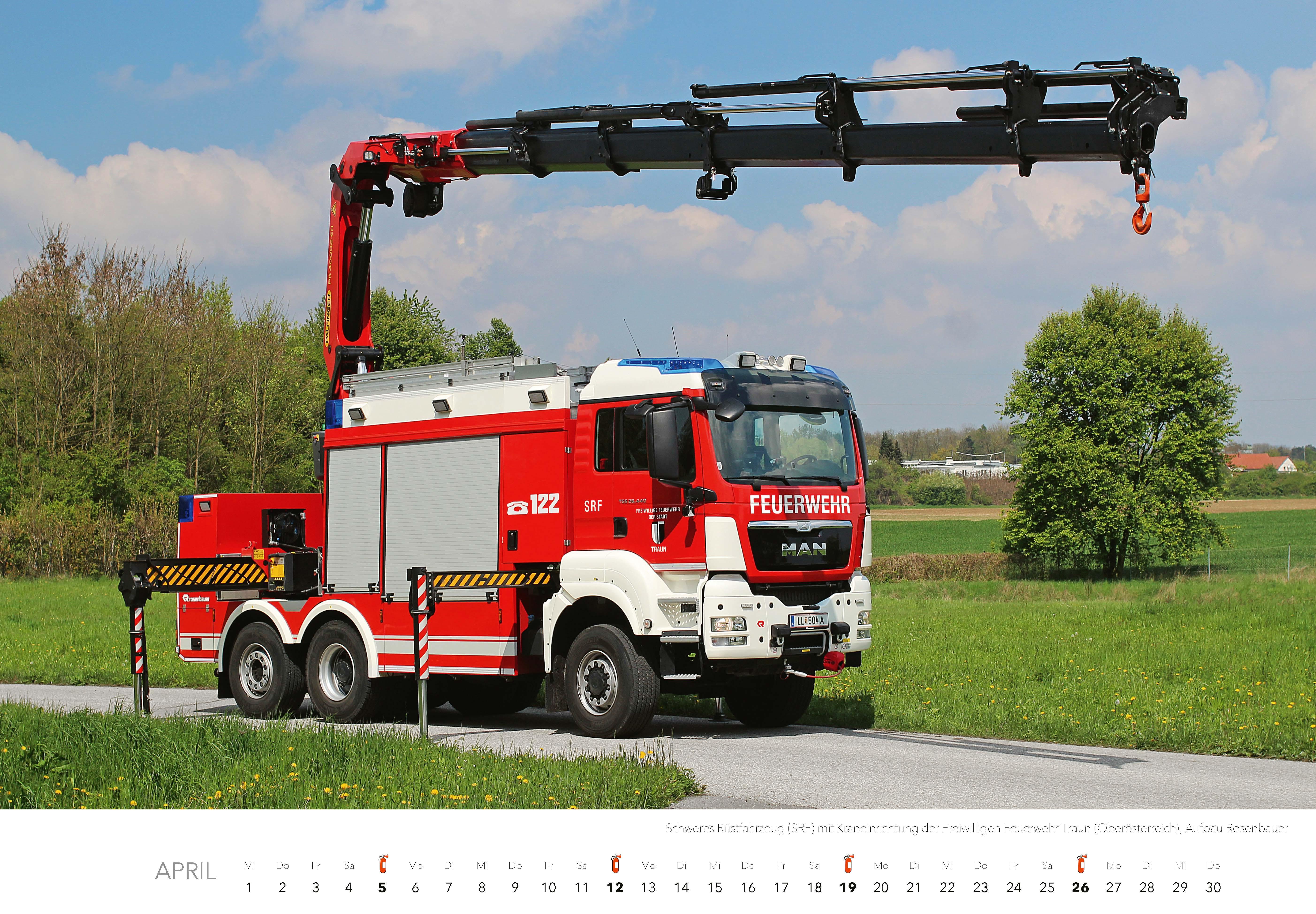 Beispielinhalt (Bild) Feuerwehr Kalender 2026 Wandkalender