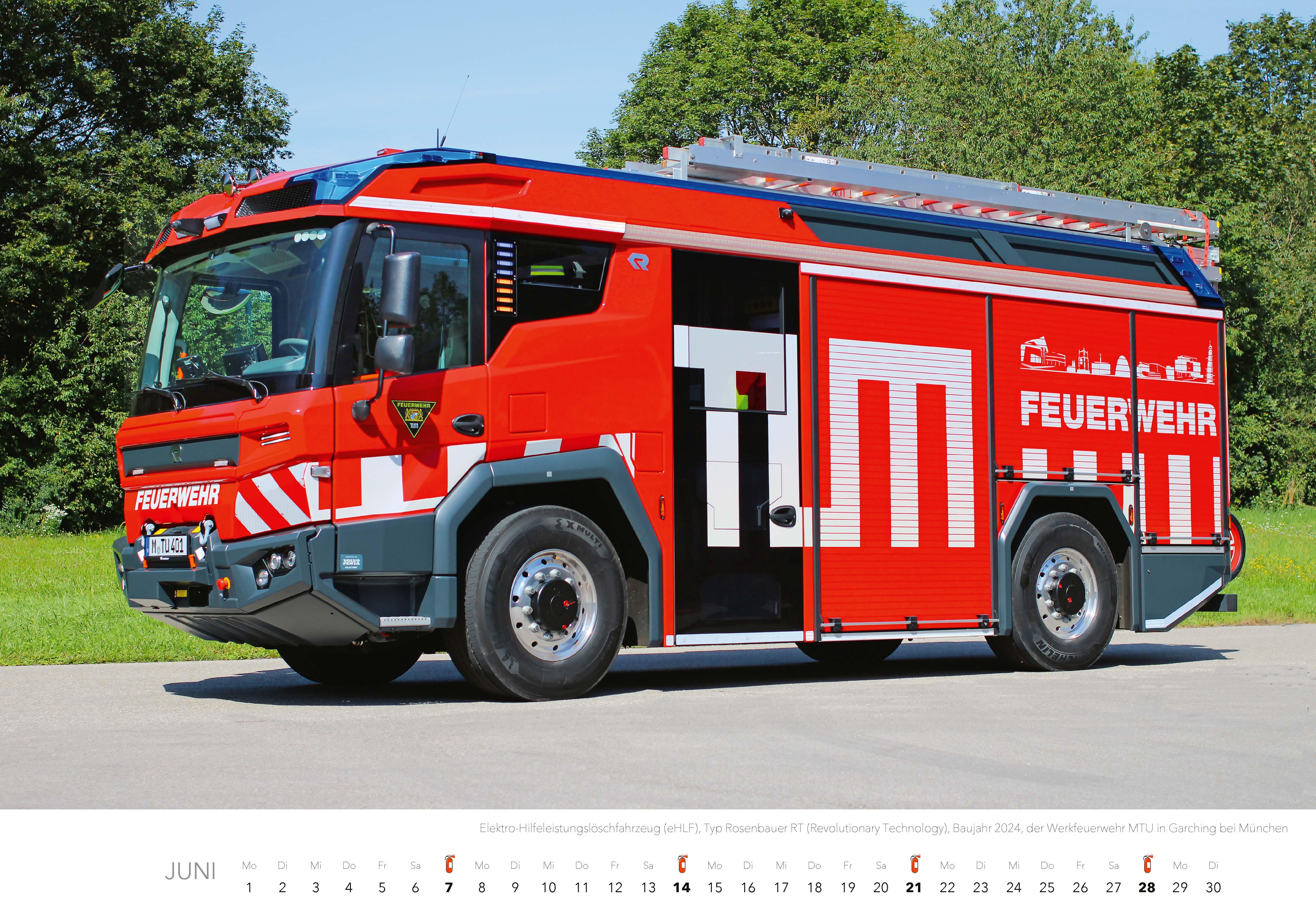 Beispielinhalt (Bild) Feuerwehr Kalender 2026 Wandkalender
