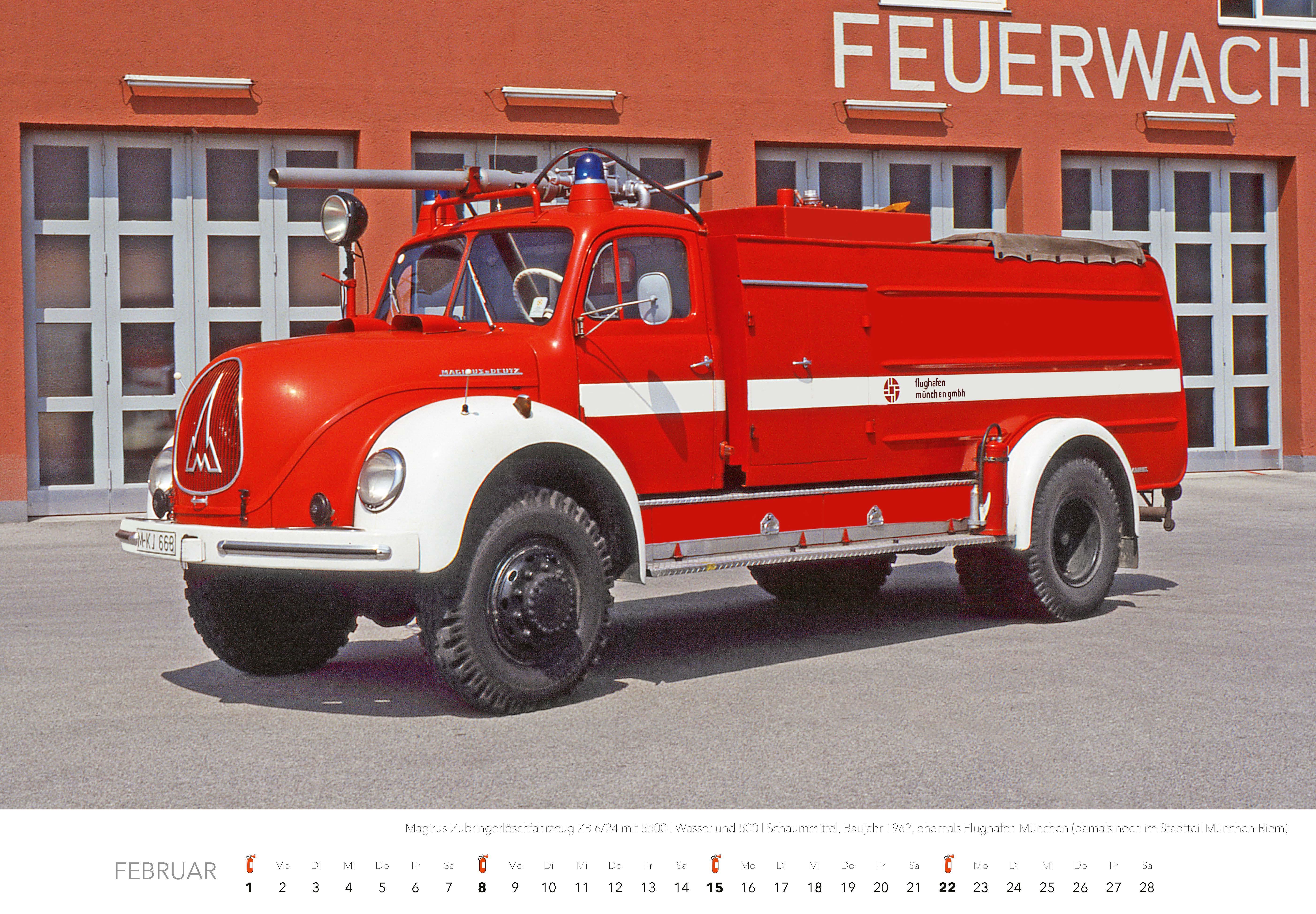 Beispielinhalt (Bild) Feuerwehr Kalender 2026 Wandkalender