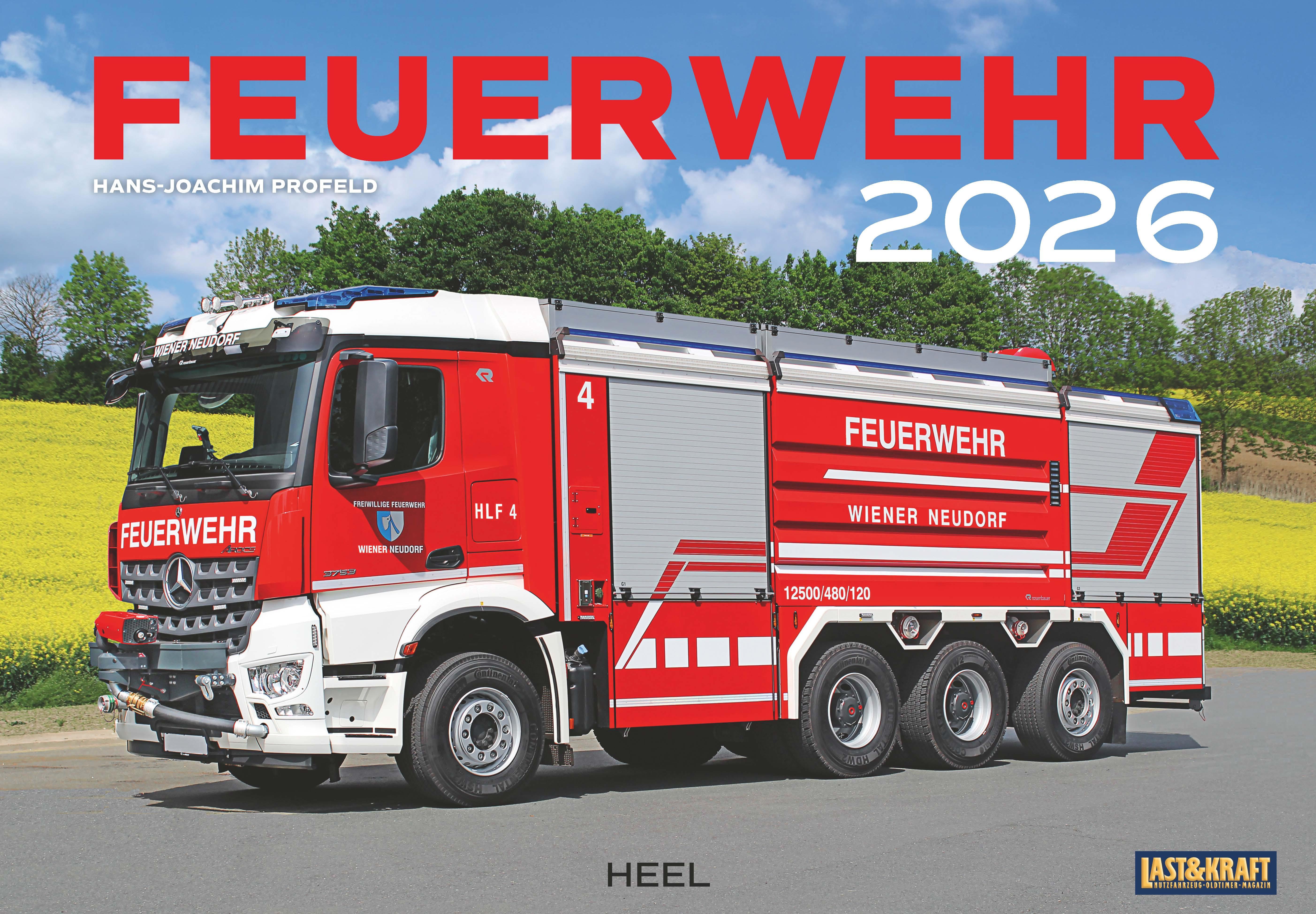 Vorderes Coverbild Feuerwehr Kalender 2026 Wandkalender
