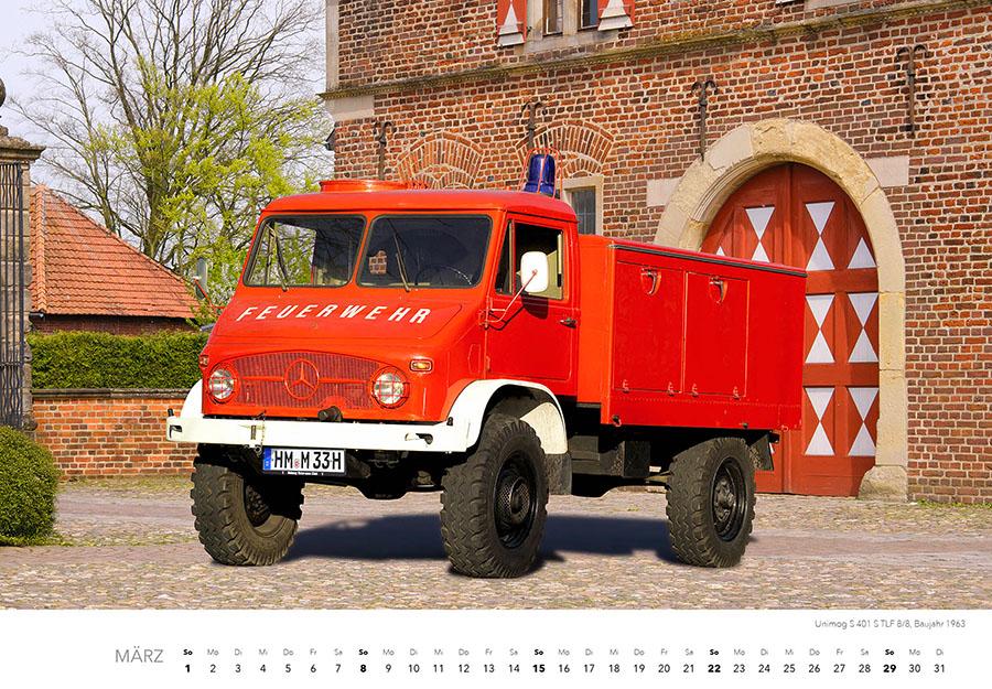 Beispielinhalt (Bild) Unimog Klassiker Kalender 2026