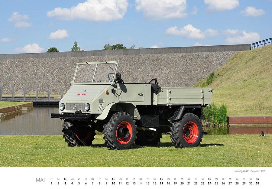 Beispielinhalt (Bild) Unimog Klassiker Kalender 2026
